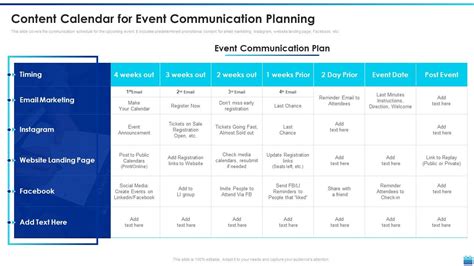 Top 10 Corporate Event Communication Plan PowerPoint Presentation