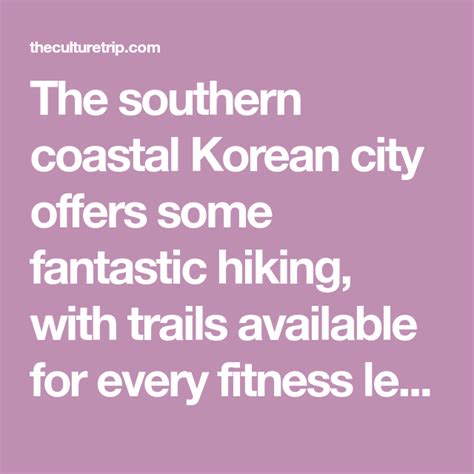 The Best Busan Hiking Trails For Every Level | Hiking, Hiking trails, Trail