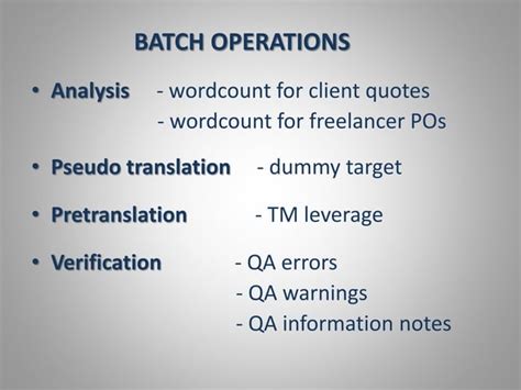 Multilang Trados Project Pptx