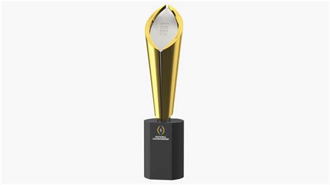 3D College Football National Championship Playoff Trophy model ...