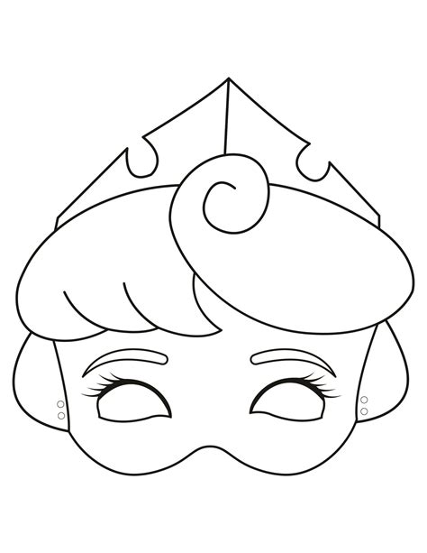 Free Princess Mask Printable Princesa Tiana Princesa Peach Loom