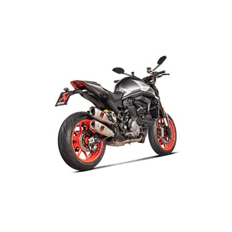 Paar Akrapovic Slip On Titan Schalld Mpfer Ducati Monster