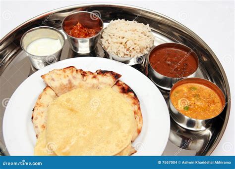 North Indian Thali stock photo. Image of chilli, asia - 7567004