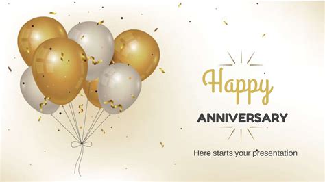 Feliz Aniversario Plantilla Powerpoint Temas Ppt Gratis