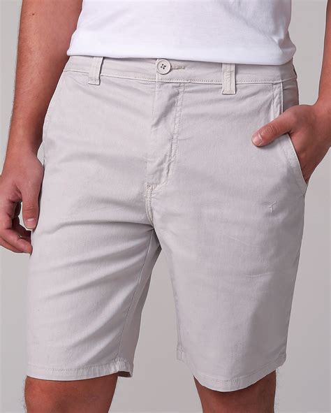 Riachuelo Bermuda Jeans Color Masculina Slim Bege Pool By Riachuelo