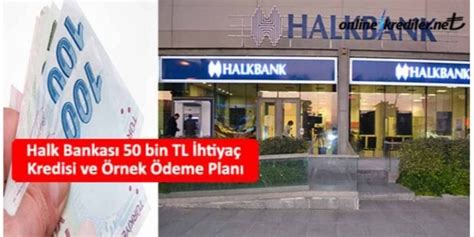 Halk Bankas Bin Tl Htiya Kredisi Ve Rnek Deme Plan Ubeye