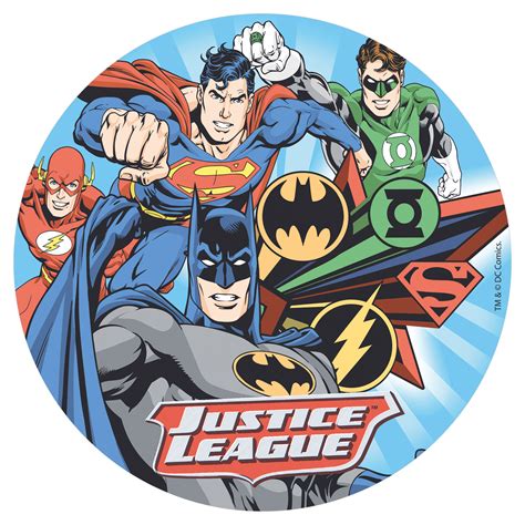 Discos Oblea Para Tartas Justice League Cm Dekora