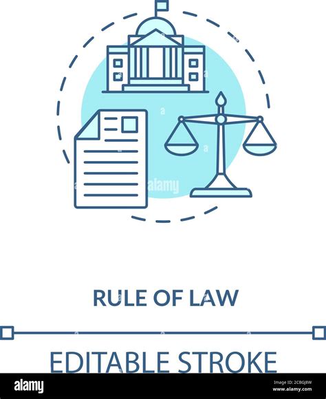 Rule Of Law Concept Icon Stock Vector Image And Art Alamy