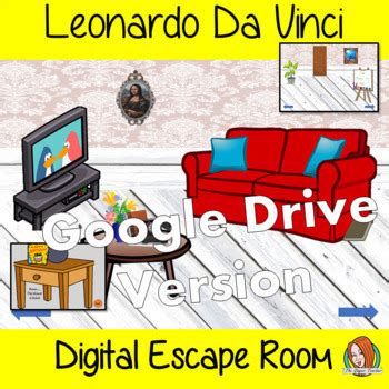 Distance Learning Digital Escape Room Leonardo Da Vinci By The Ginger