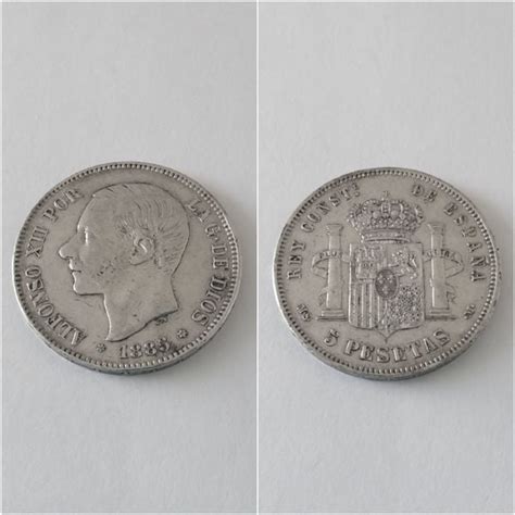 Moneda Plata Pesetas Alfonso Xii A O Ms M B C Foronum