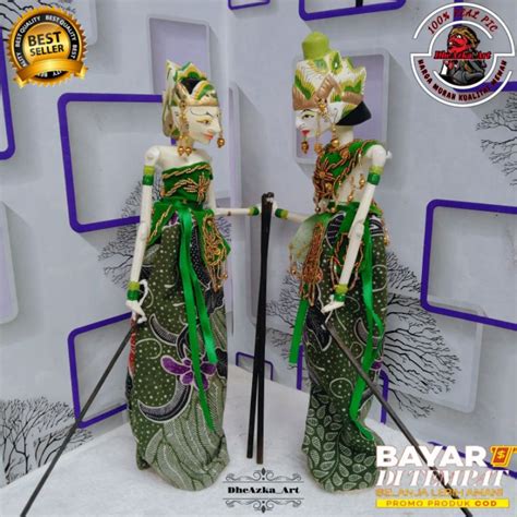 Jual Wayang Golek Wayang Rama Dan Sinta Couple Golek Cm Kualitas