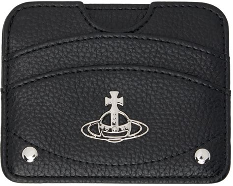 Vivienne Westwood Black Half Moon Card Holder Ssense