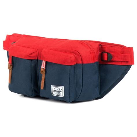 СУМКА ПОЯСНАЯ Herschel Eighteen NAVY/RED