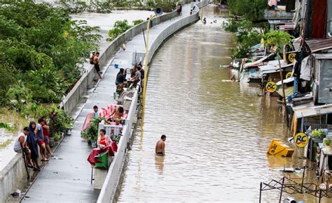 Typhoon Ulysses Rampage In The Philippine Capital Editorial Photo