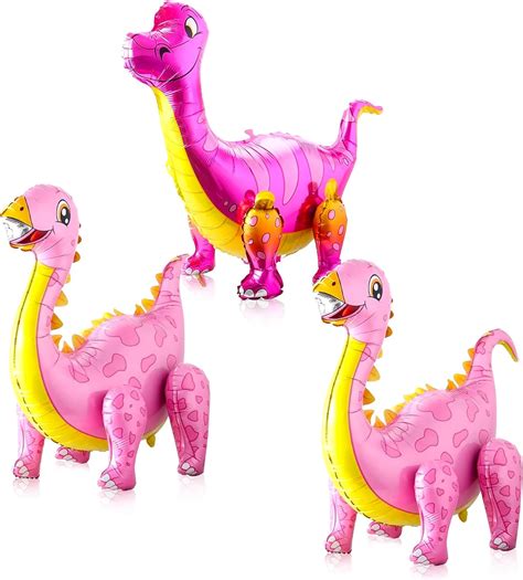 Amazon Katchon Large Pink Dinosaur Balloons Combo Inch Pack