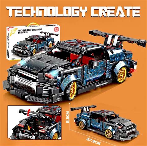 Конструктор Техник набор "Nissan Skyline GTR R34" 681 деталь ...