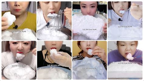 ASMR FREEZER FROST EATING POWDERY ICE EATING ядене на лед jää