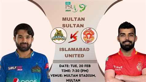 Mul Vs Isl Dream11 Prediction Multan Sultans Vs Islamabad United