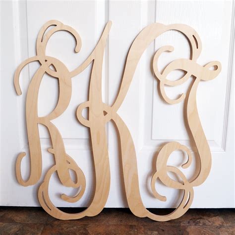 Wooden Monogram Letters Iucn Water