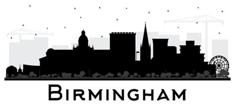 Birmingham Uk Skyline Silhouette Vector Images (85)