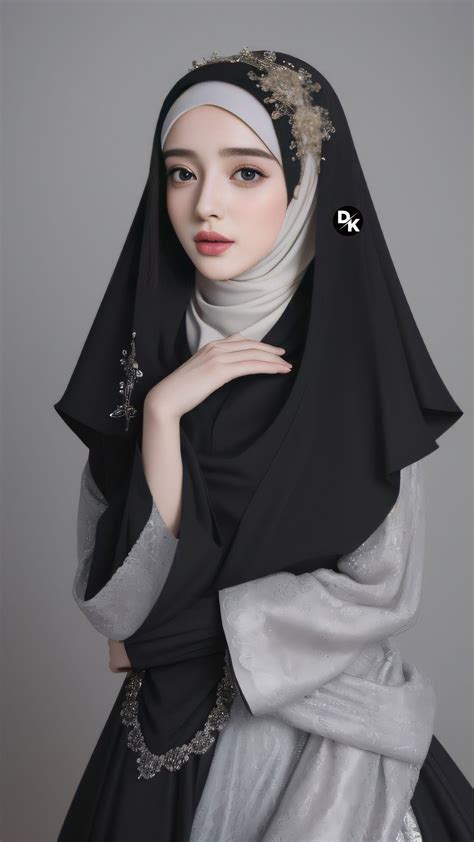 Hijab Muslims Beautiful Girl Fashion Model AI Hijab Muslims Dress