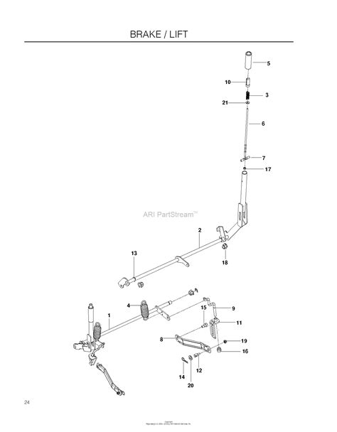 Husqvarna Rz4623 966764501 2011 03 Parts Diagram For Brake Rear