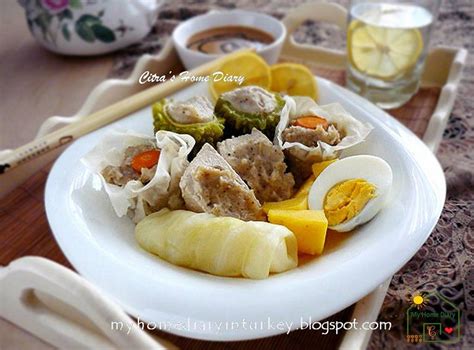 Citra's Home Diary: Indonesian food recipe, Bandung style steamed fish dumpling /Siomay Khas Bandung