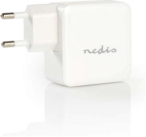 Nedis Thuislader Met Usb C En Usb A Poort Smart Ic A Wit