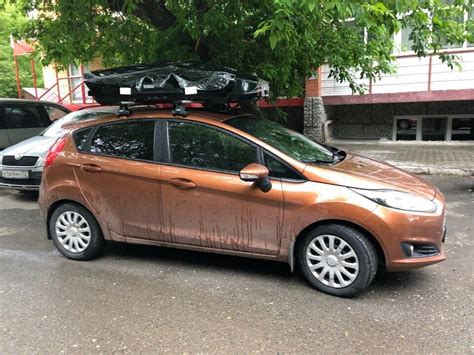 Багажник бокс на крышу Ford Fiesta (Форд Фиеста) | Магазин багажников в ...