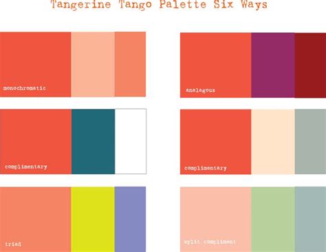 Tangerine Tango Palette Tangerine Tango Color Card