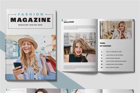 Fashion Magazine Layout Template | Creative Market