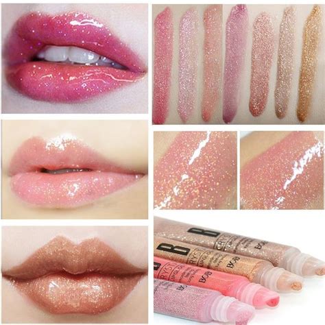 Bob Korean Crystal Moist Nude Shimmer Lip Plumper Gloss Long Lasting Plumping Lips Makeup