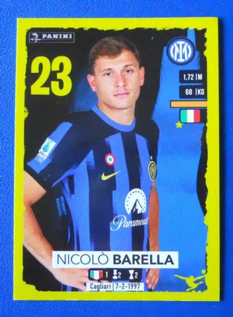 FIGURINA PANINI CALCIATORI 2023 24 2024 N 217 BARELLA INTER New