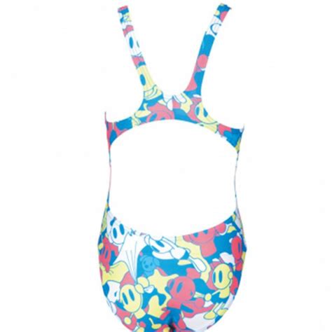 Limited Edition Arena Camo Kun Open Back Girls Swimsuit Royal Girls Arenaiseries