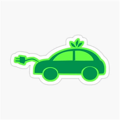 "Electric Car" Sticker by PromoteProgress | Redbubble