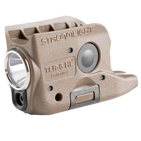 Streamlight Tlr 6 Hl Glock 42 43 And 48 Non Railed Weapon Light With Red