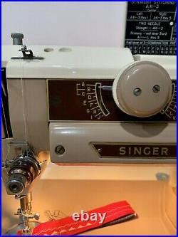 Singer A Slant O Matic Heavy Duty Sewing Machine As Shown Tested See