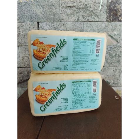 Jual Keju Mozarella Greenfield Kg Mozzarella Cheese Shopee Indonesia