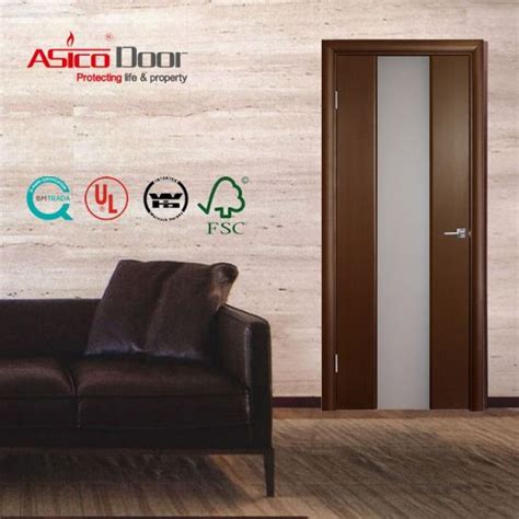 China Luxury Wooden Fire Rated Plain Flush Wood Veneered Fire Door