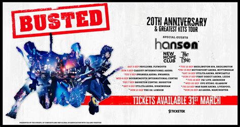 Busted Announce Brighton Concert As Part Of Th Anniversary Tour