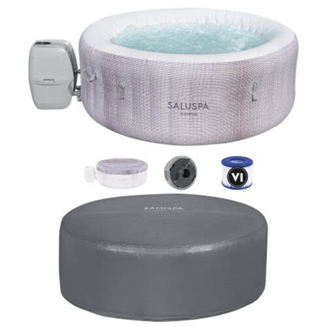 Bestway Cancun Saluspa Hot Tub Spa Energysense Thermal Protective Cover Gray Piece Fred