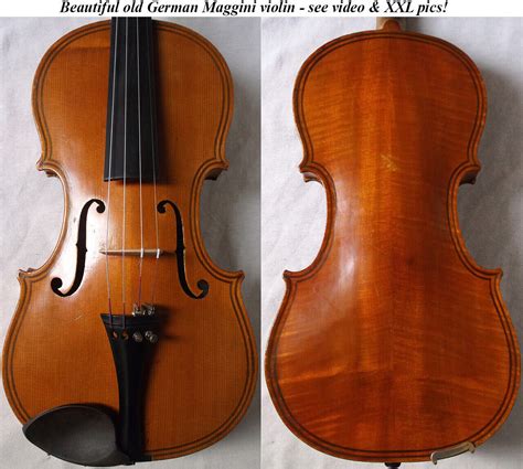 BEAUTIFUL OLD GERMAN MAGGINI VIOLIN see video RARE ANTIQUE バイオリン