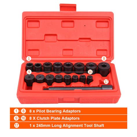 17pcs Clutch Alignment Tool Kit Sunbright Automotive Tools