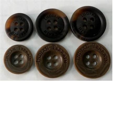 Round Polyester Recycled Plastic Buttons For Garments Packaging Type