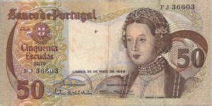 Banknote 50 Escudos Portugal 1968 1982 Issue Wor P 174a 3