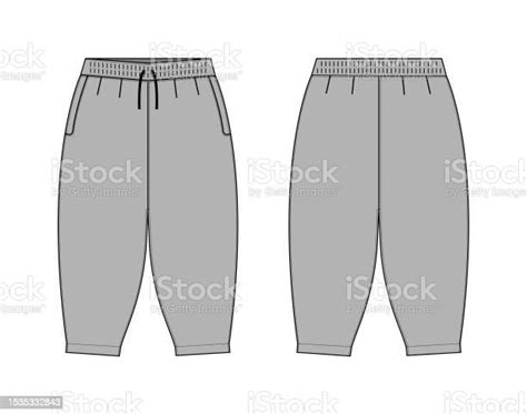 Harem Pants Vector Template Illustration Stock Illustration Download