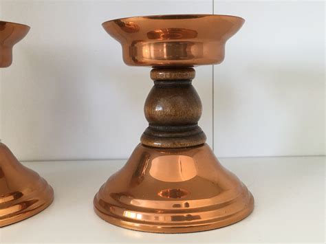 425 Coppercraft Guild Copper Candle Holders Etsy