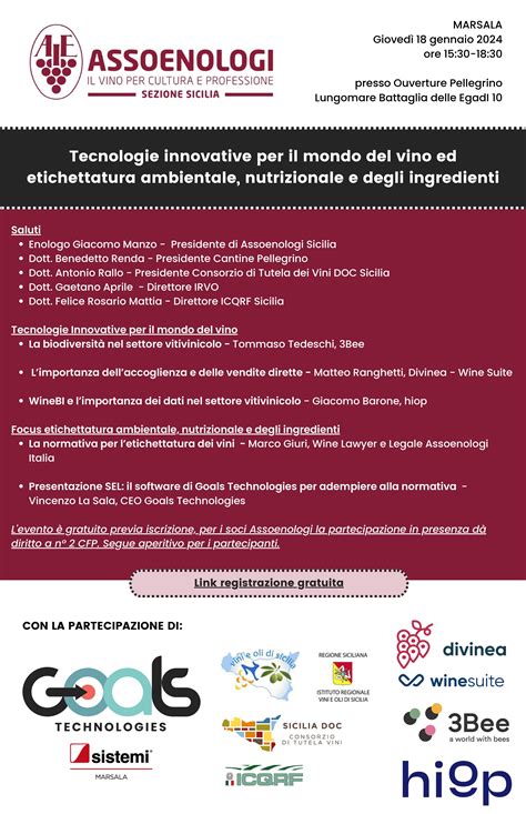 A Marsala il convegno di Assoenologi su nuove tecnologie nel mondo del vino