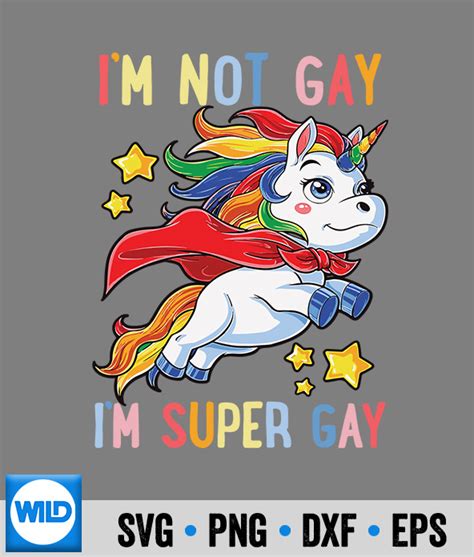 Lgbt Svg Lgbtq Unicorn Super Gay Pride Lgbt Ally Rainbow Flag Retro Svg Wildsvg