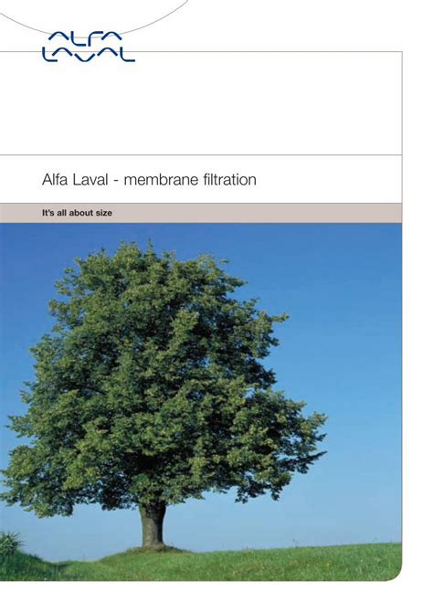 Pdf Alfa Laval Membrane Filtration Pdf File Both At The Same